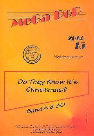 Do they know it's Christmas:&nbsp;&nbsp;für Klavier (Gesang/Gitarre)&nbsp;&nbsp;