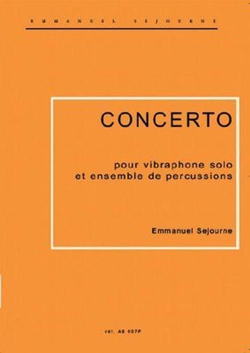 Concerto  pour vibraphone et ensemble de percussions  partition et parties