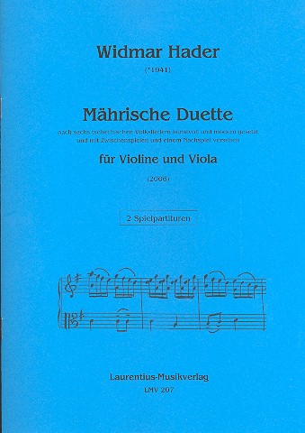 Mährische Duette  für Violine und Viola  2 Spielpartituren
