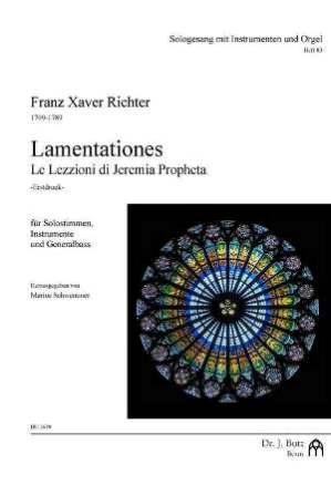 Lamentationes  für Soli, Instrumente und Bc  Partitur