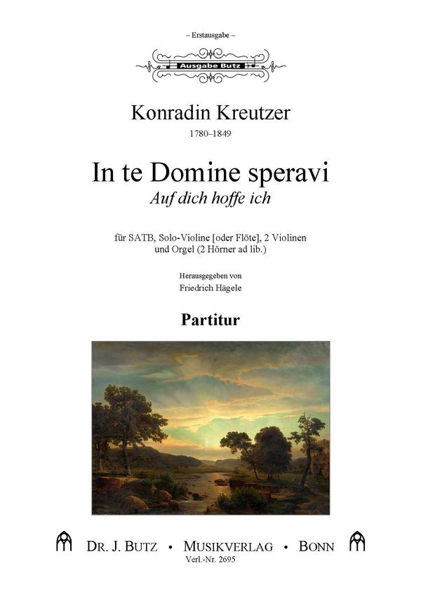 In te Domine speravi  für gem Chor, Streicher und Orgel (2 Hörner ad lib)  Partitur (dt/la)