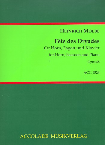 Fête des Dryades op.68  für Horn, Fagott und Klavier  Stimmen,  Reprint