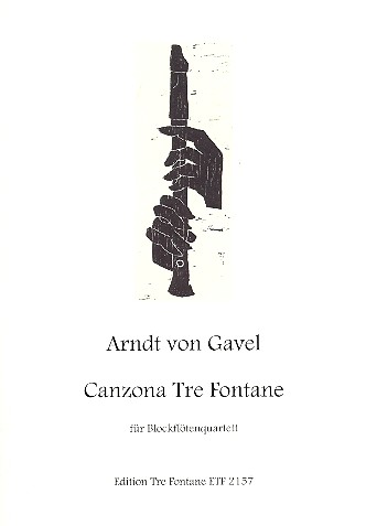 Canzona Tre Fontane  für 4 Blockflöten (SATB)  Partitur und Stimmen