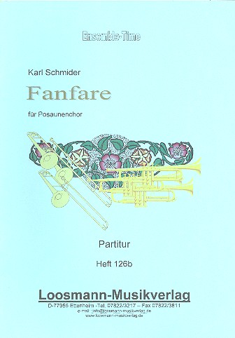 Fanfare  für Posaunenchor  Partitur und Stimmen