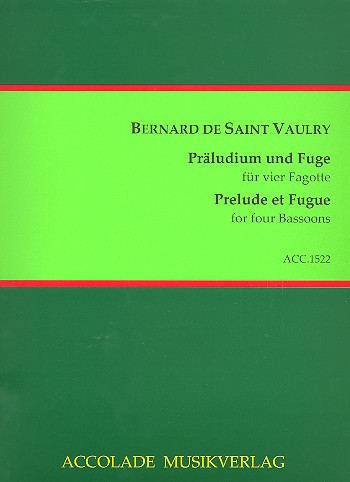 Präludium und Fuge&nbsp;&nbsp;für 4 Fagotte&nbsp;&nbsp;Partitur und Stimmen