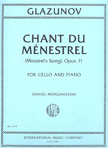 Chant du ménestrel op.71  for cello and piano  