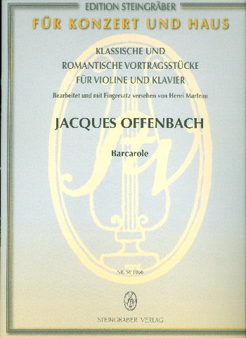 Barcarole  für Violine und Klavier  