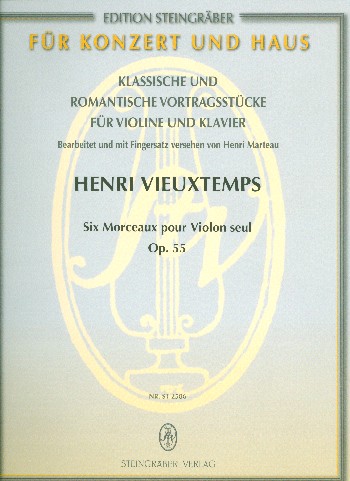 6 Morceaux op.55  für Violine und Klavier  