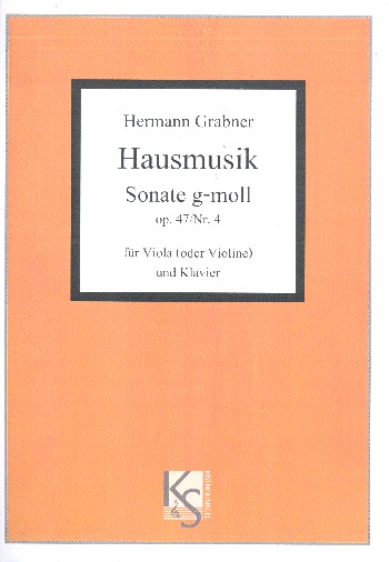 Sonate g-Moll op.47,4  für Viola (Violine) und Klavier  