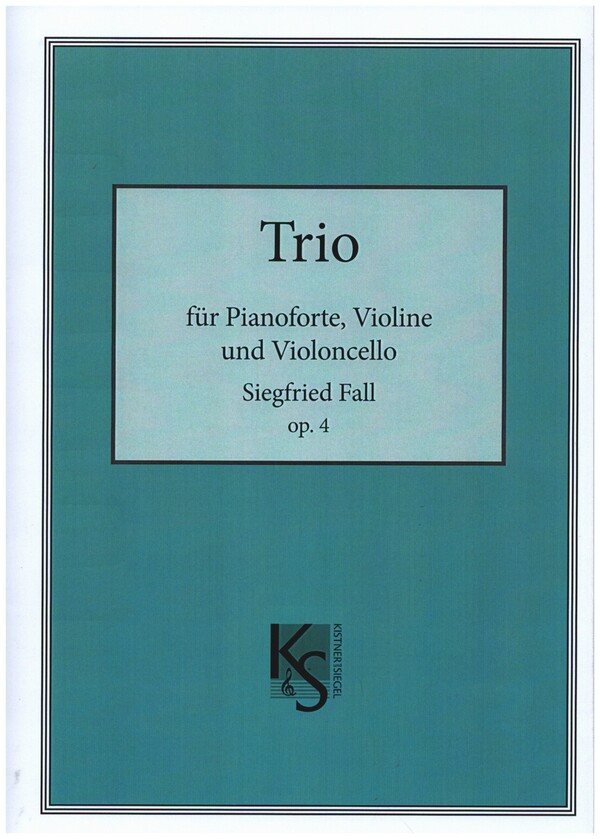 Trio op.4&nbsp;&nbsp;für Pianoforte, Violine und Violoncello&nbsp;&nbsp;Klavierpartitur und 2 Stimmen