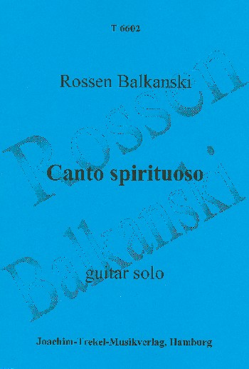 Canto spirituoso&nbsp;&nbsp;für Gitarre&nbsp;&nbsp;