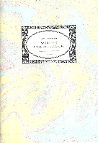 6 Duetti&nbsp;&nbsp;a flauto dolce e violoncello&nbsp;&nbsp;2 Spielpartituren