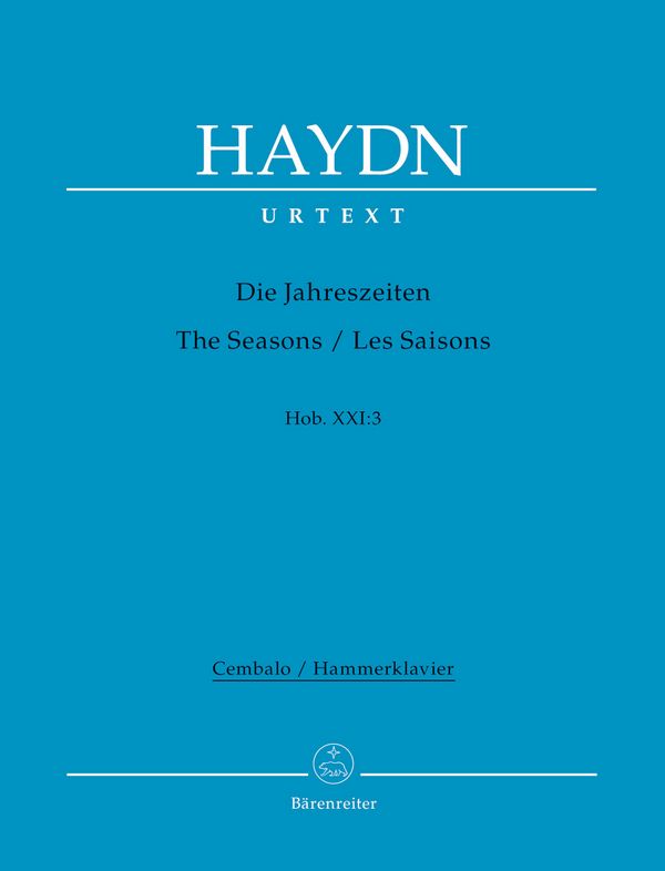 Die Jahreszeiten HobXXI:3  für Soli, gem Chor und Orchester  Cembalo / Hammerklavier