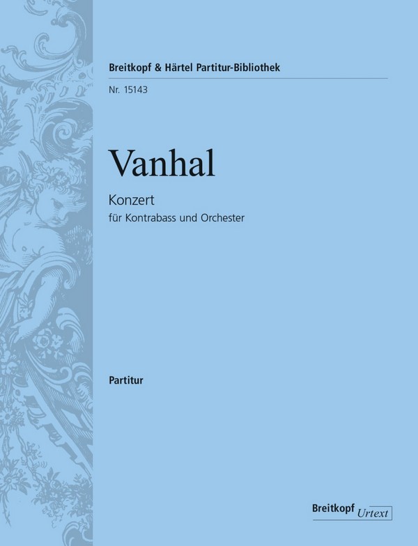 Konzert Es-Dur&nbsp;&nbsp;für Kontrabass und Orchester&nbsp;&nbsp;Partitur