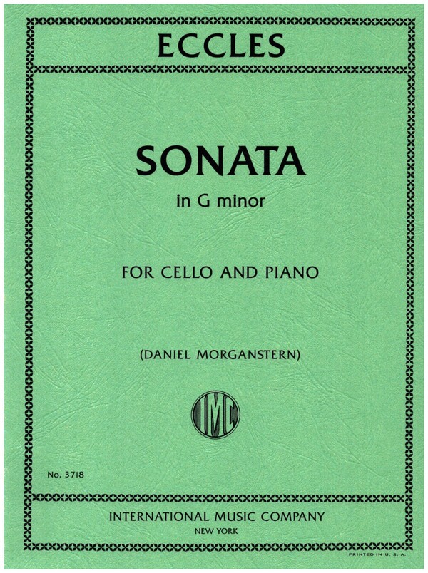 Sonata in g Minor  for cello and piano  