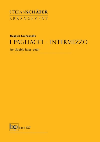 Intermezzo aus I Pagliacci  für 8 Kontrabässe  Partitur und Stimmen