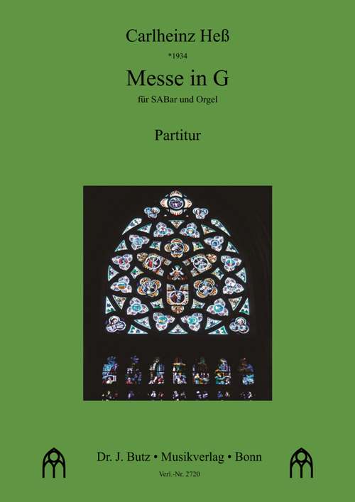 Messe in G&nbsp;&nbsp;für gem Chor (SAM) und Orgel&nbsp;&nbsp;Partitur