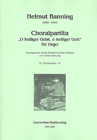 Choralpartita über O heiliger Geist o heiliger Gott  für Orgel  