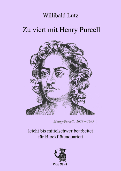 Zu viert mit Henry Purcell&nbsp;&nbsp;für 4 Blockflöten (SATB)&nbsp;&nbsp;Spielpartitur