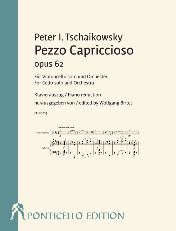 Pezzo Capriccioso op.62   für Violoncello und Orchester  für Violoncello und Klavier