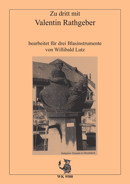 Zu dritt mit Valentin Rathgeber  für 3 Blasinstrumente  Spielpartitur