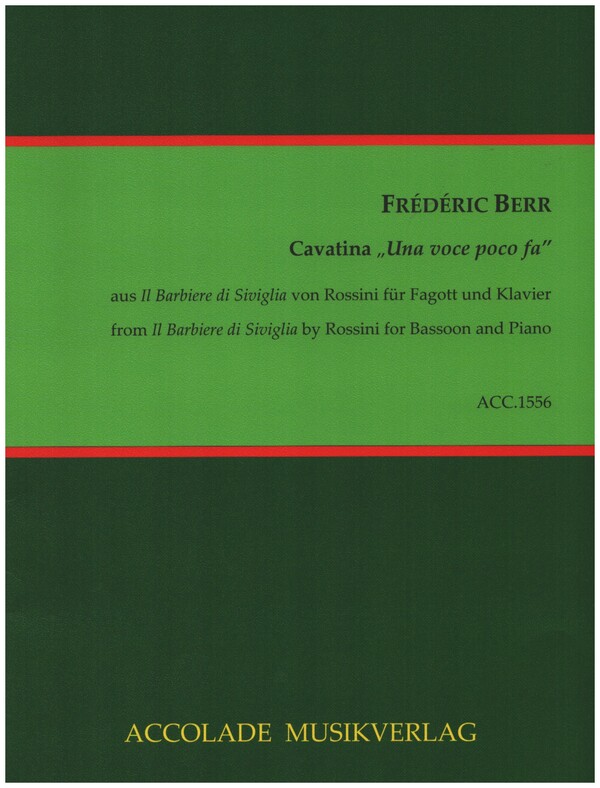 Una voce poco fa  für Fagott und Klavier  