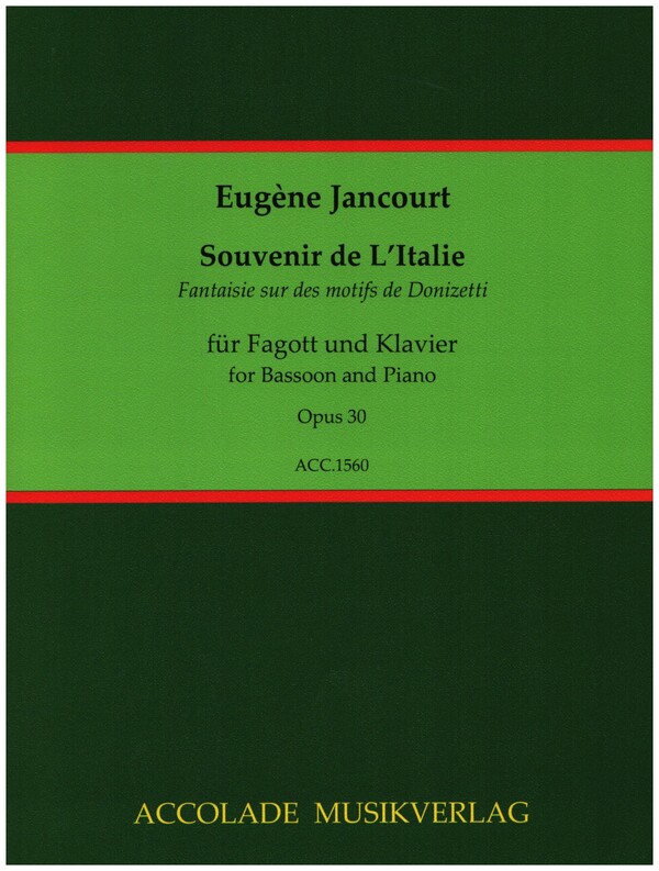 Souvenir de L'Italie op.30  für Fagott und Klavier  