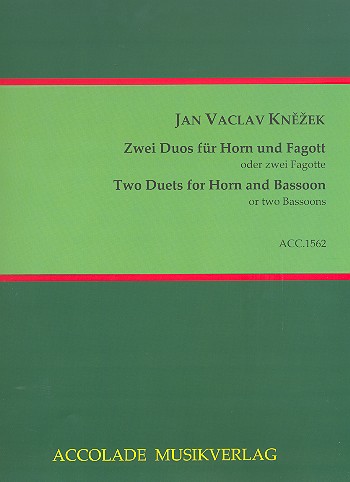 2 Duos  für Horn und Fagott (2 Fagotte)  2 Spielpartituren