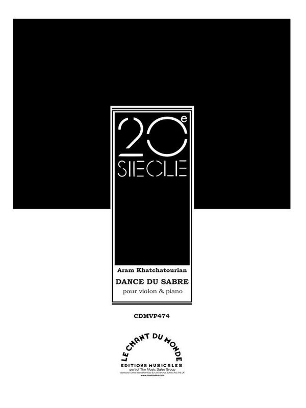La danse du sabre&nbsp;&nbsp;pour violon et piano&nbsp;&nbsp;