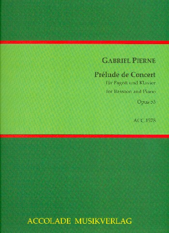 Prelude de concert op.53 sur un thème de Purcell  für Fagott und Klavier  
