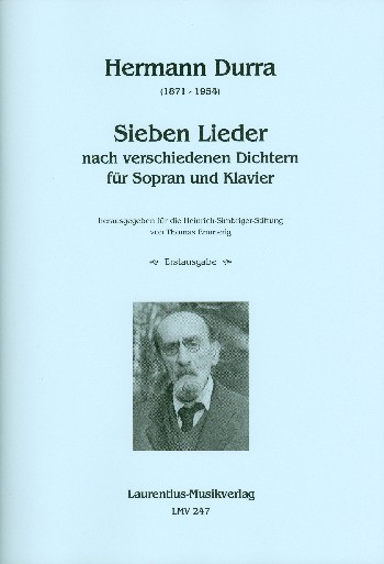 7 Lieder nach verschiedenen Dichtern  für Sopran und Klavier  
