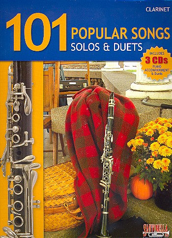 101 popular Songs (+ 3 CD's):  for 1-2 clarinets  score