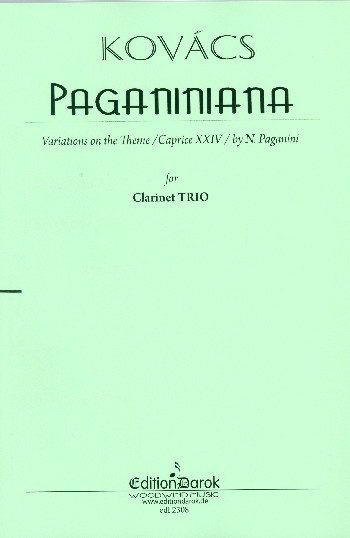 Paganiniana  for 3 clarinets  score and parts