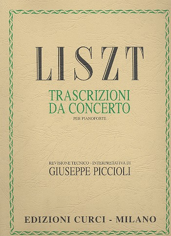 Trascrizioni da concerto&nbsp;&nbsp;per pianoforte&nbsp;&nbsp;