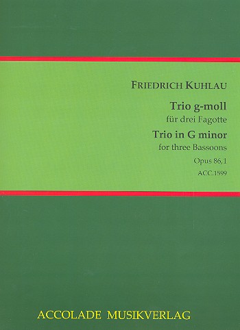 Trio g-Moll op.86,1&nbsp;&nbsp;für 3 Fagotte&nbsp;&nbsp;Partitur und Stimmen