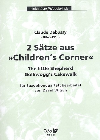 2 Sätze aus Children's Corner  für 4 Saxophone (SATBar)  Partitur und Stimmen