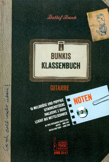 Bunkis Klassenbuch (+CD)  für 1-2 Gitarren  Partitur