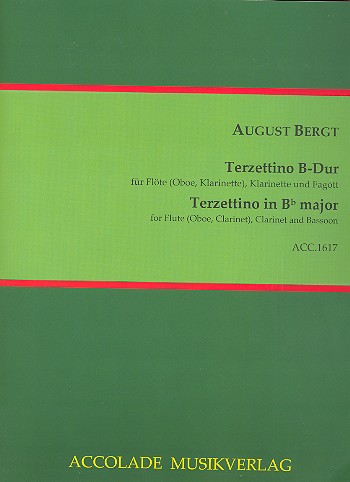 Terzettino B-Dur  für Flöte (Oboe/Klarinette), Klarinette und Fagott  Partitur und Stimmen