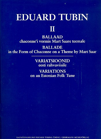 Piano Works vol.2  Ballade ETW40  and  Variations ETW41  