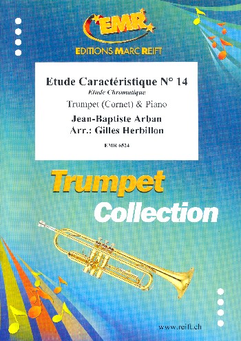 Étude caractéristique no.14  for trumpet (cornet) and piano  score and parts