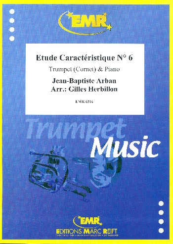 Étude caractéristique no.6  for trumpet (cornet) and piano  