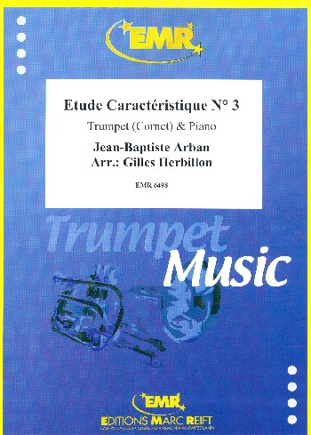 Étude caractéristique no.3  for trumpet (cornet) and piano  