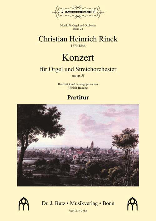 Konzert aus op.55  für Orgel und Streichorchester  Partitur