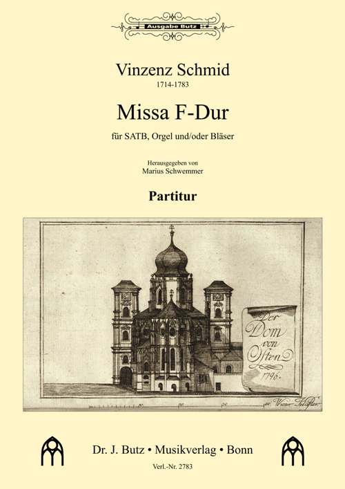 Missa F-Dur  für gem Chor und Orgel (Bläser ad lib)  Partitur