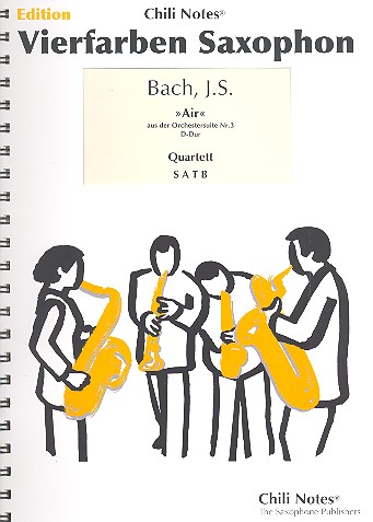 Air&nbsp;&nbsp;für Saxophon Quartett (SATB)&nbsp;&nbsp;Partitur und Stimmen