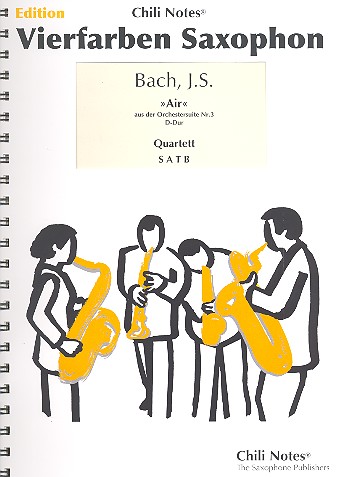 Air  für Saxophon Quartett (SATB)  Partitur und Stimmen