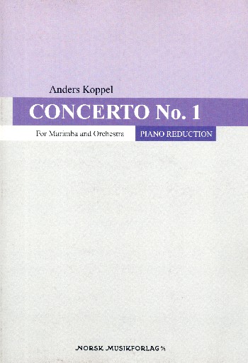 Concerto no.1  for marimba and orchestra  for marimba and piano