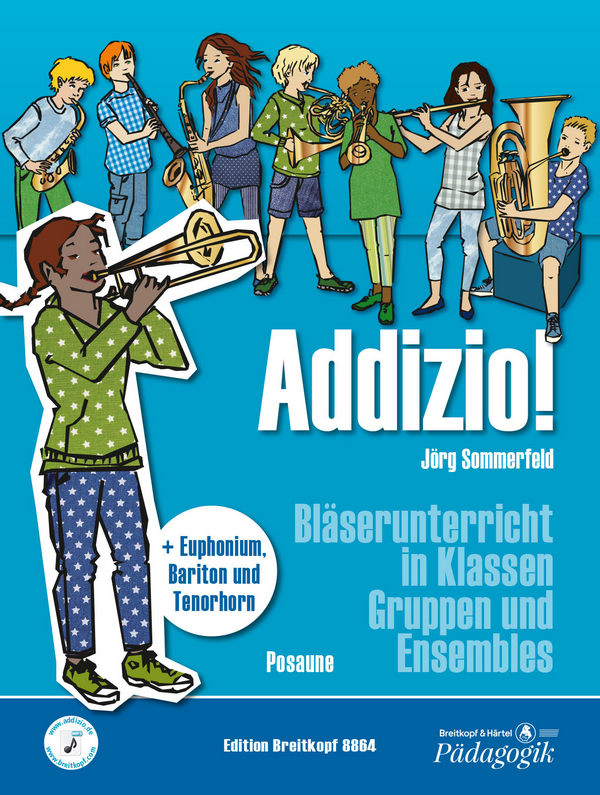 Addizio  für Bläserklasse (Blasorchester)  Posaune/Euphonium/Tenorhorn (Bassschlüssel)