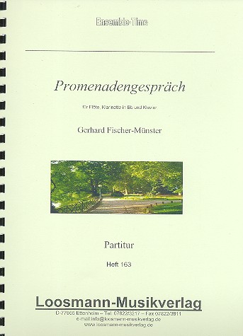 Promenadengespräch&nbsp;&nbsp;für Flöte, Klarinette und Klavier&nbsp;&nbsp;Stimmen