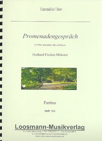 Promenadengespräch  für Flöte, Klarinette und Klavier  Stimmen